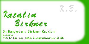 katalin birkner business card